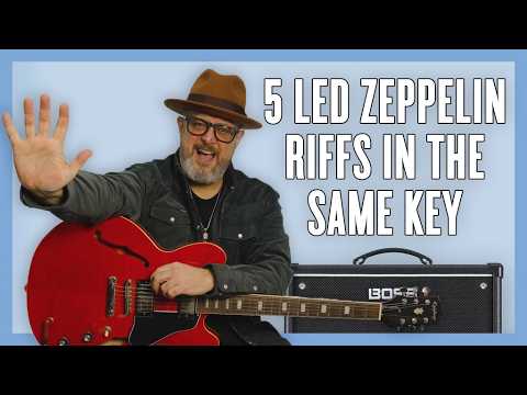 These 5 Led Zeppelin Riffs Sound Better Together! (Key of E)