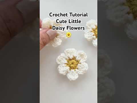 CROCHET TUTORIAL! Cute little daisy flowers @CrochetByNora