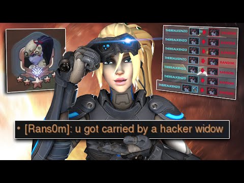 I faced a HACKING Widowmaker that said I was CHEATING after losing - Overwatch