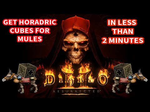 Fastest Way to get the Horadric Cube for Mule's in Multiplayer - Diablo II Resurrected D2R