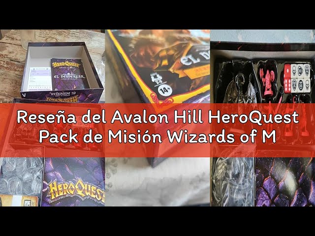 Vídeo relacionado con Avalon Hill HeroQuest Pack de Misión Wizards of Morcar (Requiere el Sistema de Juego HeroQuest) - Versión en Español