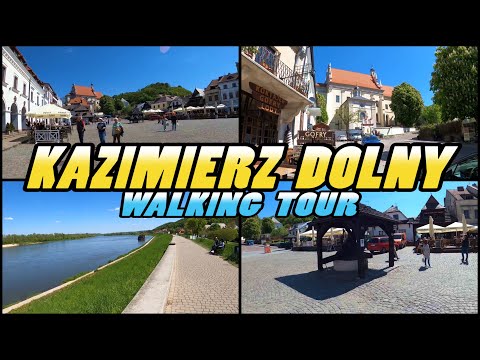 KAZIMIERZ DOLNY Walking Tour || Kazimierz Dolny spacer po mieście - Poland (4k)