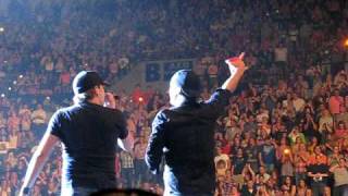 Jason Aldean Joins Luke Bryan On Stage to Sing &quot;We Rode In Trucks&quot;
