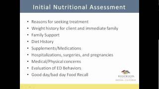 When It Really Is About the Food: Nutritional Issues for Eating Disorders