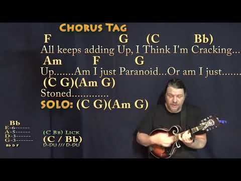 Basket Case (Green Day) Mandolin Cover Lesson with Chords/Lyrics - Capo 3rd Fret