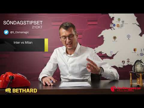 Speltips: Inter - Milan & Everton - Crystal Palace 21/10