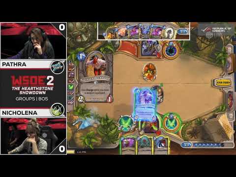 WSOE 2 The Hearthstone Showdown: Pathra vs Nicholena | Day 1 Group B
