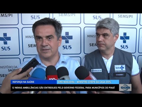 12 novas ambulâncias são entregues pelo Governo Federal para municípios do Piauí 29 09 2022