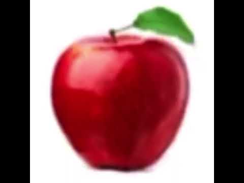 Low quality apple with dubstep playing