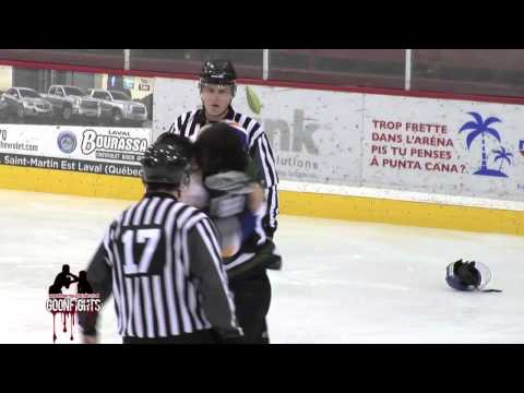 Jérémie Malouin Vs Jean François Laplante LNAH Marquis Vs Laval Dec 28th 2014