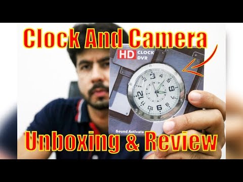 Analog Table Clock Spy Camera Review