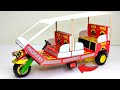 How To Make Tuk Tuk Rickshaw At Home DIY Tuk Tuk Auto Taxi