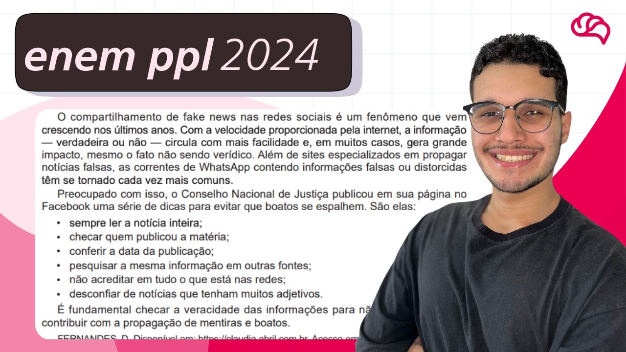 Resolução em Vídeo — Questão 43 ENEM 2024 PPL