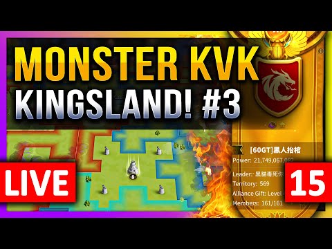 Monster KVK: Kingsland! #3 🔥🔥🔥 LIVE! 🔴 7 IMP: C11676, 1960, 1365, 1534, 1093, 1175