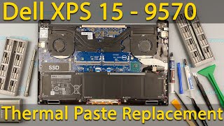 Dell XPS 15 9570 Disassembly, fan cleaning and thermal paste replacement