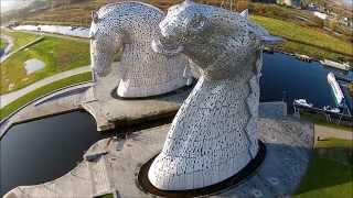 preview picture of video 'The Kelpies (DJI Phantom 2 Vision + P2V+)'