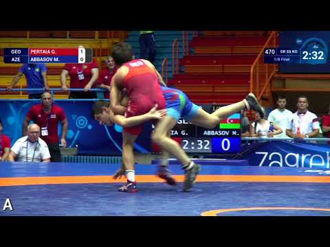 1/8 GR - 55 kg: G. PERTAIA (GEO) v. M. ABBASOV (AZE)