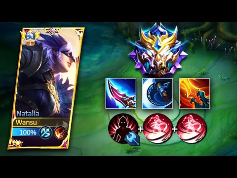 GLOBAL NATALIA BEST COMBO AND BUILD 2023 (natalia high dmg) | Mobile Legends
