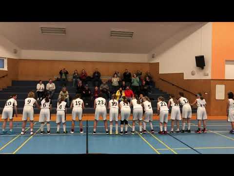 KP TJ Sokol Kladno - BK Levhartice Chomutov, 15.1.2023, děkovačka rodičům a divákům