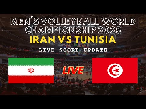 Iran vs Tunisia Live Scores | FIVB Volleyball Men's World Championship 2025 Round 2