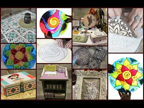 ManosalaObraTv Program 19 - Glass Mandalas - Stamps - Imitation Majolica