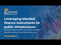 Leveraging Blended Finance Instruments For Public Infrastructure