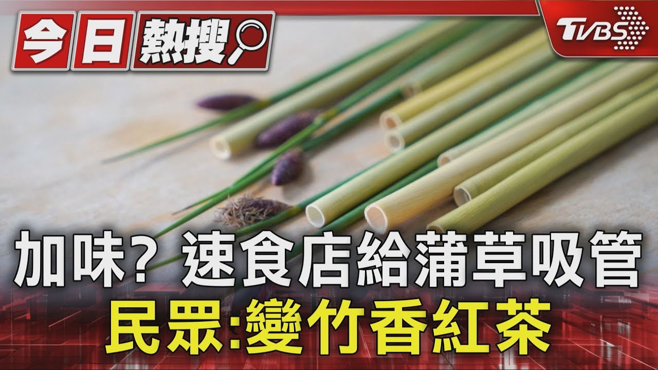 響應減塑！摩斯蒲草吸管引熱議　民眾：脆弱易碎恐割傷嘴唇