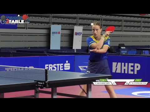 Matiunina Veronika (UKR) VS De Stoppeleire Clea (FRA) - Championnats d'Europe Cadets 2021