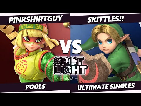 Spotlight: Iowa - PinkShirtGuy (Min Min) Vs. SKITTLES! (Young Link) SSBU Ultimate Tournament
