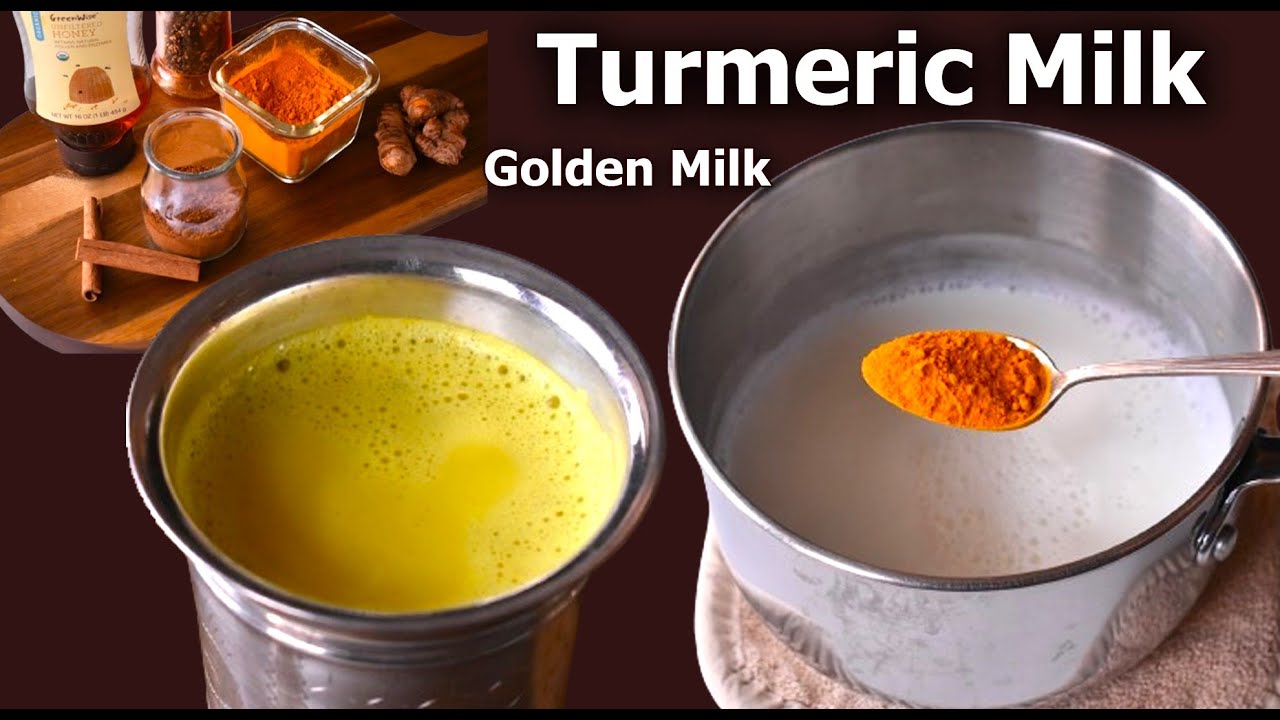 Turmeric Milk (Golden Milk) | How To Make Turmeric milk | Turmeric latte