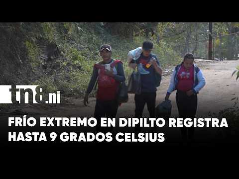 Frío intenso sorprende a Dipilto con temperaturas de hasta 9 grados