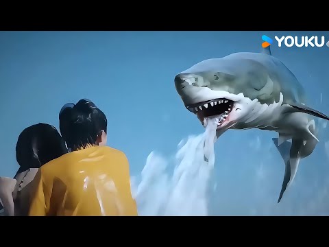 Mutated shark invasion, eliminate it or just follow nature?| Megalodon Returns | YOUKU MONSTER MOVIE