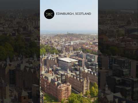 Edinburgh, Scotland, drone aerial short