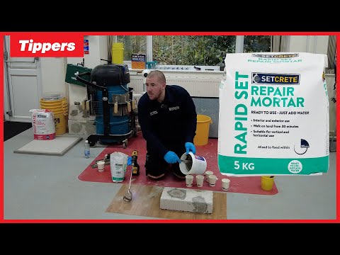 How To Use Setcrete Rapid Set Repair Mortar Concrete - Tippers