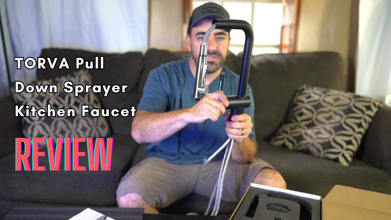 TORVA Pull Down Sprayer Kitchen Faucet Review from Homesteadhow