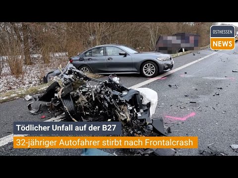 Bebra: 32-year-old driver dies after head-on collision