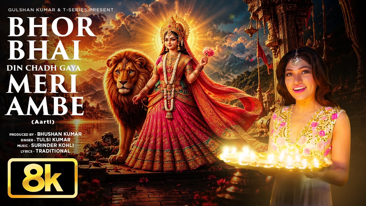 Bhor Bhai Din Chadh Gaya Meri Ambe (Aarti) 8K: Tulsi Kumar,Bharat Goel | Navratri Special| Bhushan K