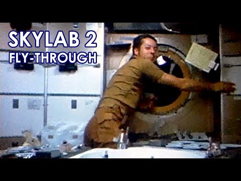 SKYLAB Interior Fly-Through - Stabilized (1973)