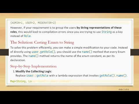 How to Cast Enum to String in Stream API for Java