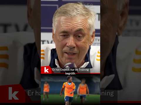 Ancelotti scherzt über Rüdiger und Endrick im Real-Training #shorts
