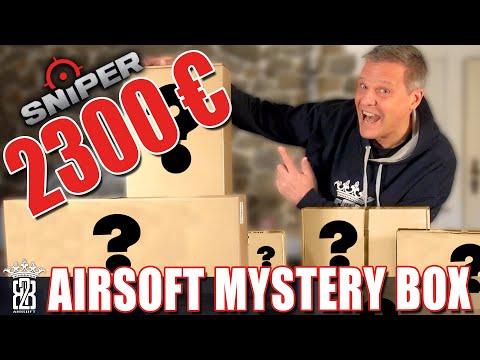 Mega 2300€ Airsoft Unboxing 2022 ! SNIPER-AS Mystery Box - Deutsch