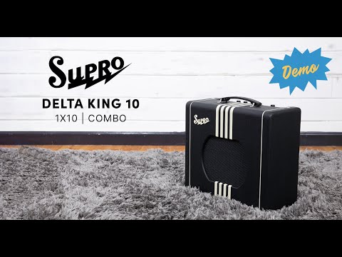 Supro Delta King 10 Tweed & Black image 7