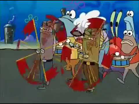 Spongebob Squarepants - Flag Twirlers