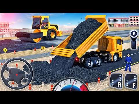Excavator Simulator New 2021 - Road Builder Construction Vehicles -  Android GamePlay #3
