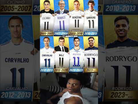 ⚪ The iconic number 11 at Real Madrid has been worn by stars like Robben, Benzema, Bale, Rodrygo🔥