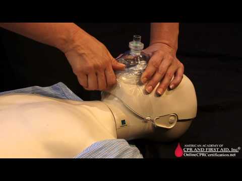 Adult and Child CPR Training Video - Ventilation with a Face Mask