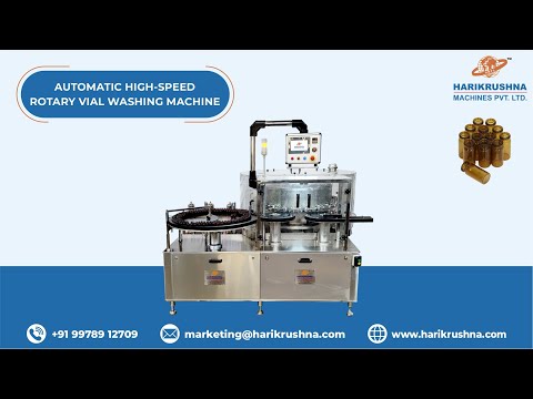 Automatic High-Speed Rotary Vial Washing Machine