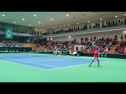 Nuno Borges (POR) d. Thiago Monteiro (BRA) — 2.º encontro Portugal vs. Brasil Taça Davis