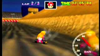 MK64 - former world record on Wario Stadium - 4'21''49 (NTSC: 3'37''47)