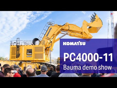 PC4000E-11 mining shovel - Komatsu at bauma 2022